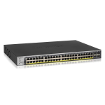 NETGEAR Pro GS752TPP - Switch - L3 - intelligente - 48 x 10/100/1000 (PoE+) + 4 x Gigabit SFP - montabile su rack - PoE+ (760 W)